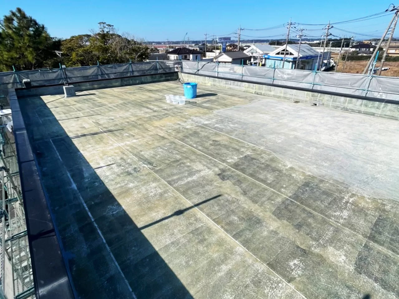 防水工事の施工前写真